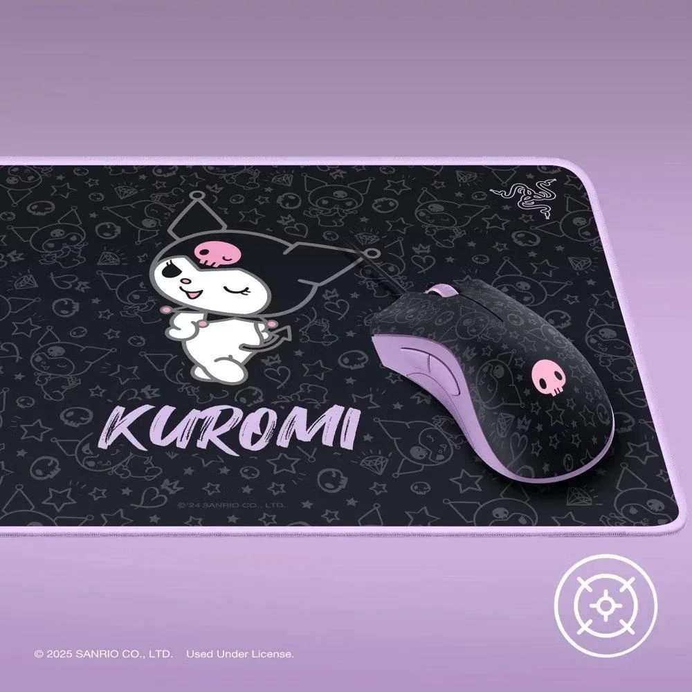 New! Razer DeathAdder Essential Goliathus Gaming Mouse Mat Bundle Kuromi Edition